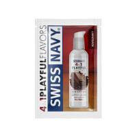 Распродажа!!! Пробник Swiss Navy  4 in 1 Chocolate Sensation 5 мл (срок 16.03.2025)