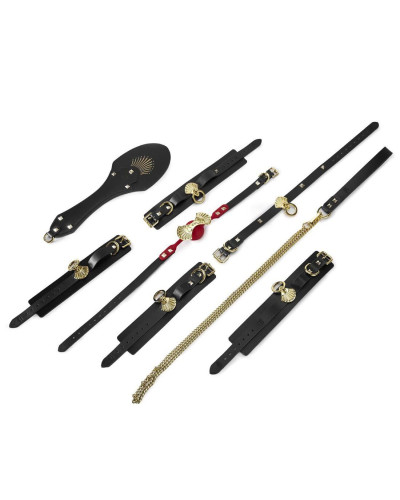 Розкішний набір для BDSM Zalo Bondage Play Kit, 10 аксесуарів у кейсі, шкіра, кристал Swarovski - Фото №3