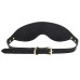 Розкішна маска на очі Zalo Blindfolds Black, натуральна шкіра - Фото №3