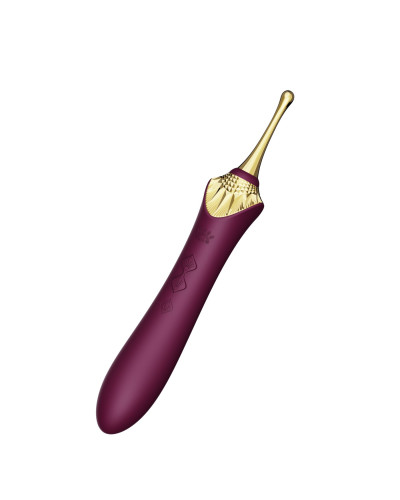 Мультифункциональный вибратор Zalo — Bess 2 Velvet Purple, 4 насадки, подогрев - Фото №3