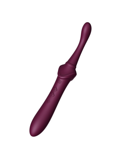 Мультифункциональный вибратор Zalo — Bess 2 Velvet Purple, 4 насадки, подогрев - Фото №7