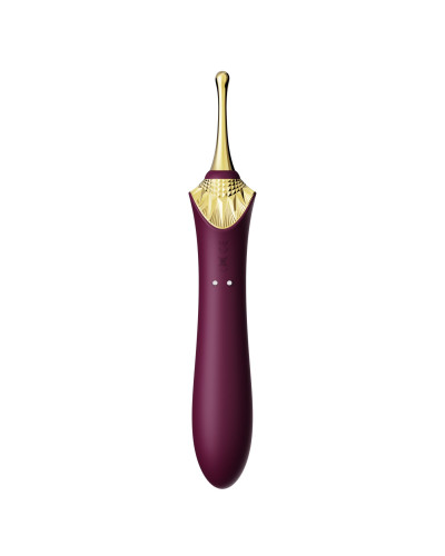 Мультифункциональный вибратор Zalo — Bess 2 Velvet Purple, 4 насадки, подогрев - Фото №10