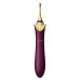 Мультифункциональный вибратор Zalo — Bess 2 Velvet Purple, 4 насадки, подогрев - Фото №10