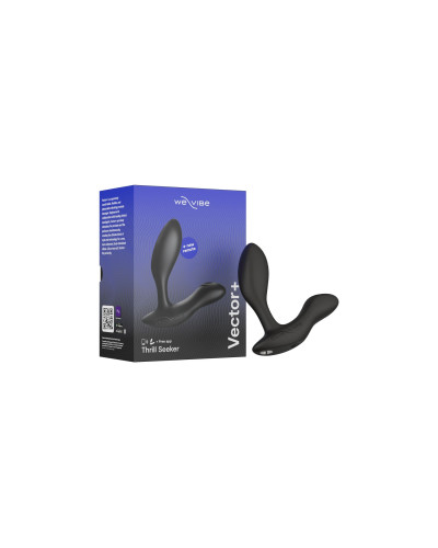 Смарт-вібромасажер простати We-Vibe Vector+ CHARCOAL BLACK, пульт ДК, регульований кут нахилу - Фото №7