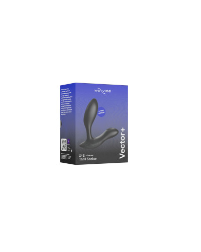 Смарт-вібромасажер простати We-Vibe Vector+ CHARCOAL BLACK, пульт ДК, регульований кут нахилу - Фото №8