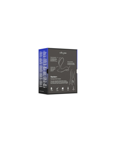Смарт-вібромасажер простати We-Vibe Vector+ CHARCOAL BLACK, пульт ДК, регульований кут нахилу - Фото №9