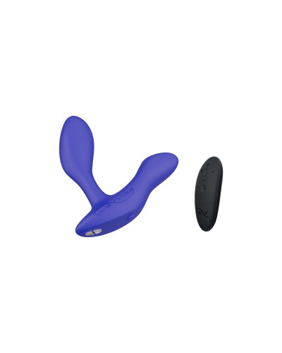 Смарт-вибромассажер простаты We-Vibe Vector+ ROYAL BLUE, пульт ДУ, регулируемый угол наклона - Фото №1
