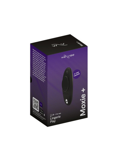 Смарт-вібратор у трусики We-Vibe Moxie+ Satin Black, оновлений пульт ДК - Фото №3