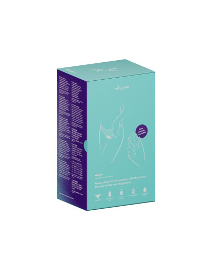 Смарт-вібратор у трусики We-Vibe Moxie+ Aqua, оновлений пульт ДК - Фото №4