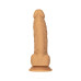 Фалоімітатор ADDICTION Dual Density Silicone Dildo Caramel 8″, присоска, діаметр 4,3 см, віброкуля в - Фото №1