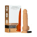 Фалоімітатор ADDICTION Dual Density Silicone Dildo Caramel 8″, присоска, діаметр 4,3 см, віброкуля в - Фото №9