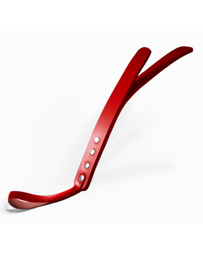 Падл двошаровий Feral Feelings Leather Mini Paddle Red, натуральна шкіра, red - Фото №1