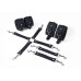 Набір для БДСМ 3 в 1 Feral Feelings BDSM Kit 3 Black, black, наручники, поножі, хрестовина - Фото №1