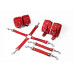 Набор для БДСМ 3 в 1 Feral Feelings BDSM Kit 3 Red, red, наручники, поножи, крестовина - Фото №1