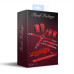 Набір Feral Feelings BDSM Kit 5 Red, наручники, поножі, хрестовина, маска, падл - Фото №2