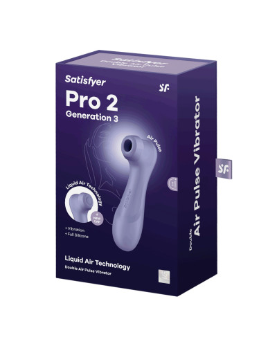 Вакуумний кліторальний стимулятор Satisfyer Pro 2 Generation 3 with Liquid Air Lilac - Фото №6