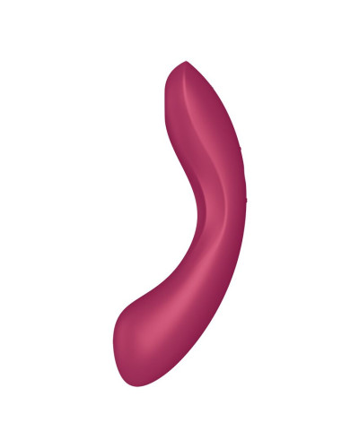 Вакуумный стимулятор с вибрацией Satisfyer Curvy Trinity 1 Red, игрушка 3в1 - Фото №2
