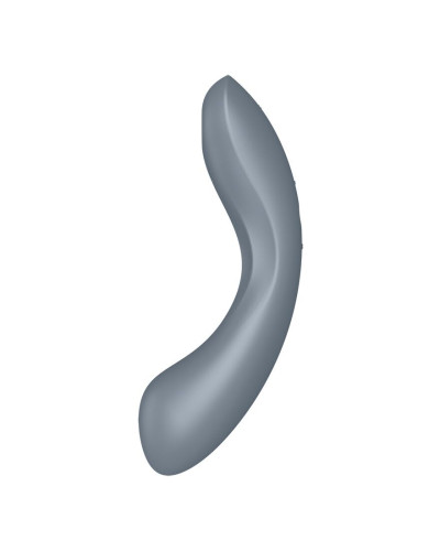 Вакуумний стимулятор з вібрацією Satisfyer Curvy Trinity 1 Bluegrey, іграшка 3в1 - Фото №2