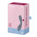 Вакуумний стимулятор з вібрацією Satisfyer Curvy Trinity 1 Bluegrey, іграшка 3в1 - Фото №5