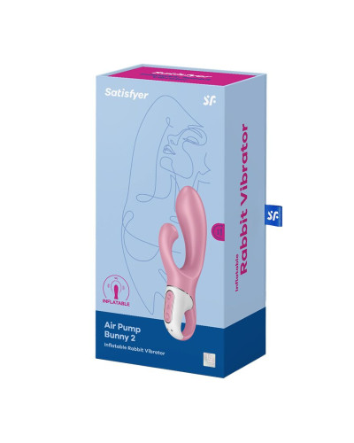 Вібратор-кролик надувний Satisfyer Air Pump Bunny 2 - Фото №5