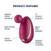 Вібратор для зовнішньої стимуляції Satisfyer Spot On 1 Berry, гнучкий відросток - Фото №3