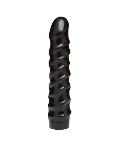 Дилдо Doc Johnson CodeBlack - 8 Inch Raging Vac-U-Lock со стимулирующим рельефом, диаметр 3,8см - Фото №1