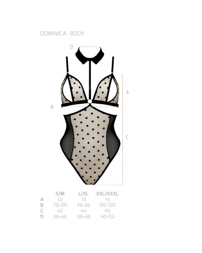 Боди Passion DOMINICA BODY S/M, beige - Фото №5