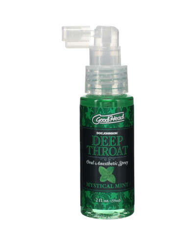Спрей для мінету Doc Johnson GoodHead DeepThroat Spray - Mystical Mint 59 мл для глибокого мінету - Фото №1