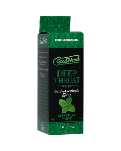 Спрей для мінету Doc Johnson GoodHead DeepThroat Spray - Mystical Mint 59 мл для глибокого мінету - Фото №2