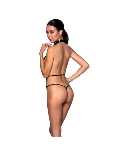 Боди-халтер из экокожи Passion JANNIES BODY L/XL black - Фото №2