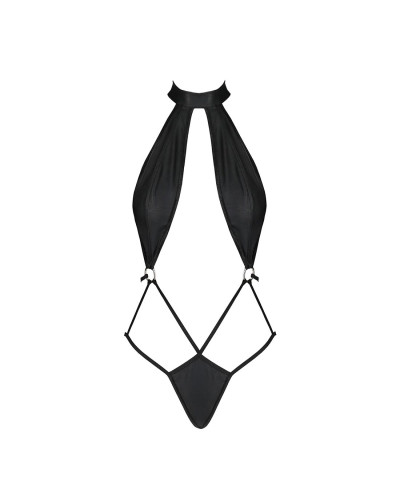 Боди-халтер из экокожи Passion JANNIES BODY L/XL black - Фото №3