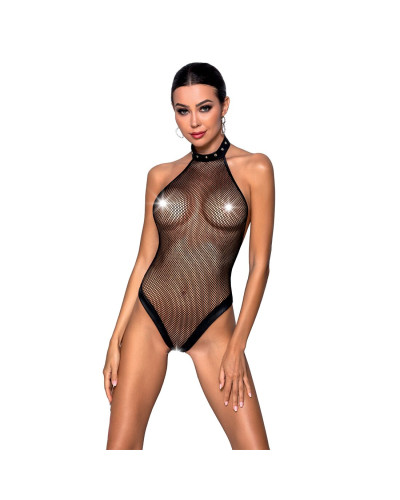 Боди-халтер с открытым доступом Passion MOONLIGHT BODY S/M black - Фото №1