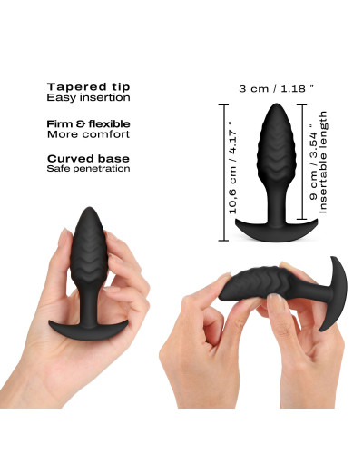 Анальна пробка Dorcel WAVY PLUG, діаметр 3 см, силікон - Фото №2