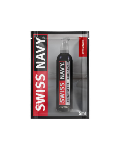 Пробник анального лубриканта на силиконовой основе Swiss Navy Premium Anal 5 мл - Фото №1