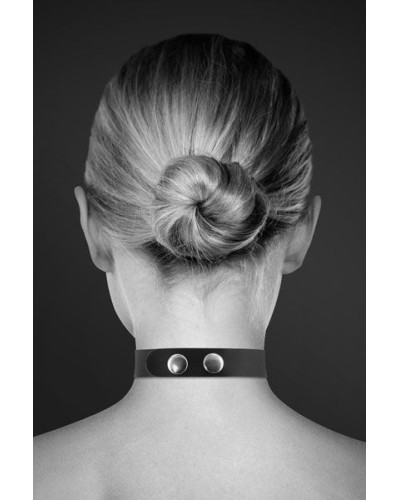Чокер зі стразами Bijoux Pour Toi - SLAVE, натуральна шкіра - Фото №2