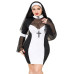 Еротичний костюм черниці JSY «Грішниця Лола» Plus Size Black, сукня, хрест, апостольник - Фото №1