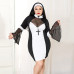 Еротичний костюм черниці JSY «Грішниця Лола» Plus Size Black, сукня, хрест, апостольник - Фото №5