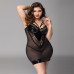 Сукня з латексними вставками JSY «Пристрасна Ельза» Plus Size, Black, мереживо, стрепи, сітка - Фото №2