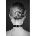 Чокер з кільцем для повідця Bijoux Pour Toi - FETISH Black, екошкіра - Фото №2