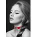 Чокер з кільцем для повідця Bijoux Pour Toi - FETISH Red, екошкіра - Фото №1