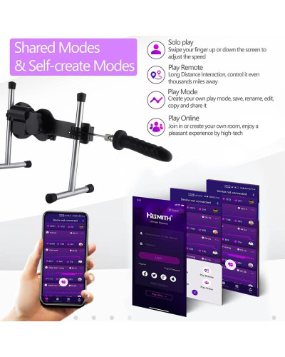 Смарт секс-машина Hismith AK-09 Sex Machine APP з фалоімітатором, бездротовий пульт ДК - Фото №4