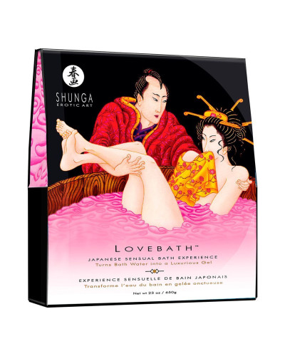 Гель для ванни Shunga LOVEBATH – Dragon Fruit 575 г, робить воду ароматним желе зі SPA-ефектом - Фото №1