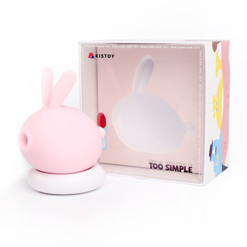 Вакуумний кліторальний стимулятор з вібрацією KISTOY Too Simple Pink