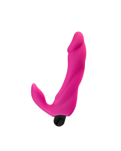 Вібратор вагінально-кліторальний Alive Bifun Pro, Pink, перезаряджуваний - Фото №1
