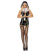 (SALE) Leg Avenue Vinyl Sinful Sister XS Black - Фото №3