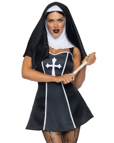 (SALE) Leg Avenue Naughty Nun XS - Фото №1
