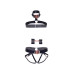 Комплект атласних ременів для бондажу Leg Avenue Satin elastic harness Set, One size, Black - Фото №5
