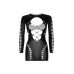 (SALE) Безшовна мінісукня Leg Avenue Long sleeve cut out mini dress One size Black - Фото №5
