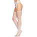 Чулки-сетка Leg Avenue Net stockings with garter belt One size White, пояс, подвязки - Фото №4