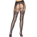 Колготки Leg Avenue Fishnet tights with back seam One size Black, задній шов, мереживо, сітка - Фото №2